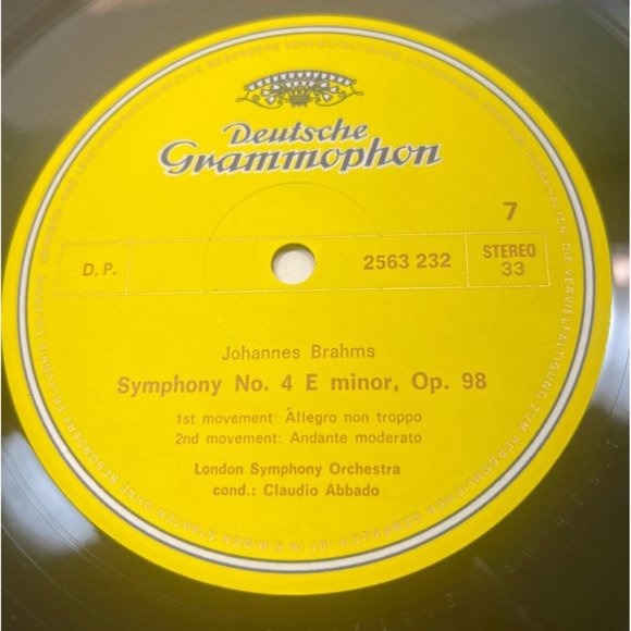 Johannes Brahms 4 Symphonies 4LP Box Set Deutsche Grammophon Vintage 33RPM - Picture 4 of 14